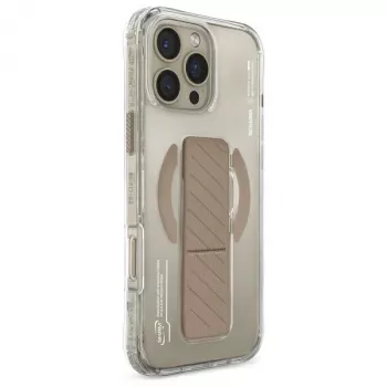 SKINARMA Axon mágneses töltéses + markolattartós tok iPhone 16 Pro 6,3 inch készülékhez - champagne