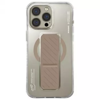 Skinarma Axon tok iPhone 16 Pro Max 6,9 inch készülékhez, mágneses töltés + markolattartó, champagne