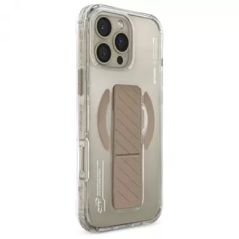 Skinarma Axon tok iPhone 16 Pro Max 6,9 inch készülékhez, mágneses töltés + markolattartó, champagne