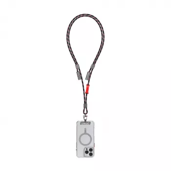 Skinarma Dyno Ve 2 az 1-ben USB-C - USB-C nyakpántos kábel, 80 cm, fekete