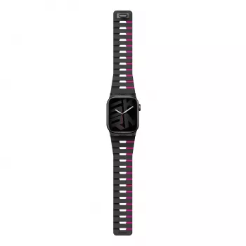 Skinarma Gemini szíj Apple Watch 42/41/40 mm-hez, midnight