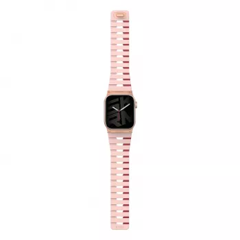 Skinarma Gemini szíj Apple Watch 42/41/40 mm-hez, rózsaszín