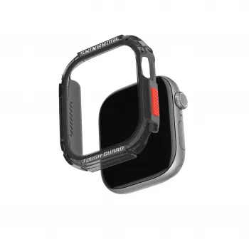 SKINARMA Atom védő bumper tok Apple Watch 46mm-hez - smoky