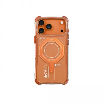 Skinarma Magma mágneses töltős tok iPhone 17 Pro Max készülékhez, narancssárga