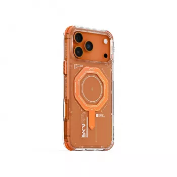 Skinarma Magma mágneses töltős tok iPhone 17 Pro Max készülékhez, narancssárga