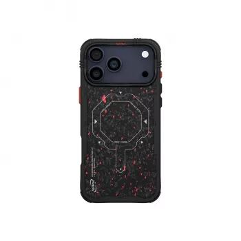 Skinarma Vektor tok iPhone 17 Pro készülékhez, mágneses töltéssel, fekete