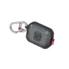 SKINARMA Mecha LE Case with Snap Lock and Carabiner for Apple AirPods Pro 3, Smoke (SK-APP3MECLE-FSMK)