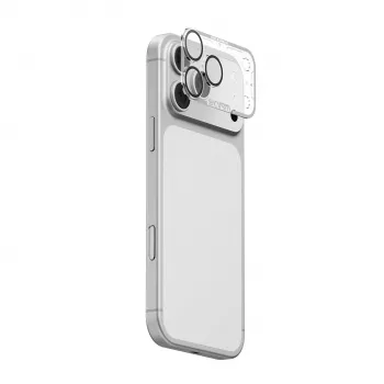 Skinarma Magma teljes matt kameravédő iPhone 17 Pro-hoz - szürke