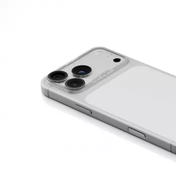 Skinarma Magma teljes matt kameravédő iPhone 17 Pro Max-hoz - szürke