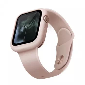 UNIQ Lino Apple Watch tok Series 4/5/6/SE/SE3 44mm készülékhez - Blush Pink