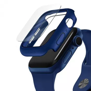 UNIQ Nautic védőtok Apple Watch Series 4/5/6/SE/SE3 40mm-hez, kék