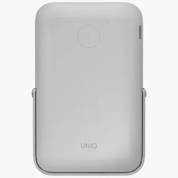 UNIQ Hoveo powerbank 5000mAh USB-C 20W PD gyorstöltés vezeték nélküli mágneses Chalk Grey