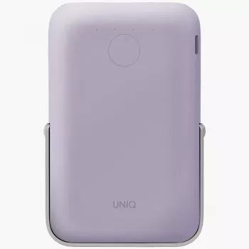 UNIQ Hoveo powerbank 5000mAh USB-C 20W PD gyorstöltés vezeték nélküli mágneses Lilac Lavender