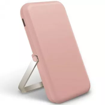 UNIQ Hoveo powerbank 5000mAh USB-C 20W PD gyorstöltés vezeték nélküli mágneses Blush Pink