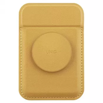 UNIQ Flixa mágneses kártyatartó pénztárca kitámasztóval Blush Pink MagSafe