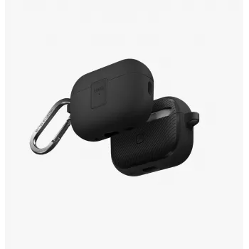 UNIQ Clyde Lock tok AirPods Pro 2-höz (2022/2023) - Charcoal/sötétszürke