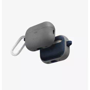 UNIQ Clyde Lock tok AirPods Pro 2-höz (2022/2023) - krétaszürke / tengerészkék