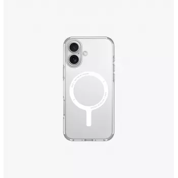 UNIQ Clario tok Apple iPhone 16 6,1 inch MagClick töltéssel Lucent Clear