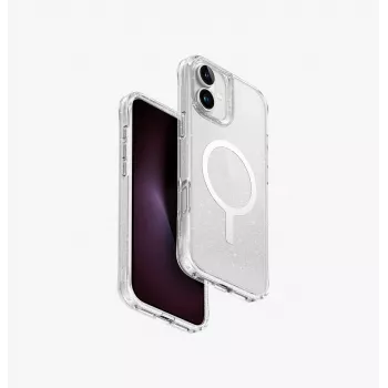 UNIQ LifePro Xtreme Magclick töltésű tok iPhone 16 Plus 6,7 inch átlátszó Tinsel Lucent