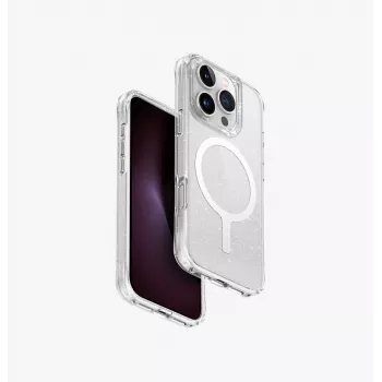 UNIQ LifePro Xtreme Magclick töltésű tok iPhone 16 Pro 6,3 inch átlátszó Tinsel Lucent
