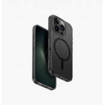 UNIQ Clario tok iPhone 16 Pro 6,3 inch Magclick töltéssel Smoke