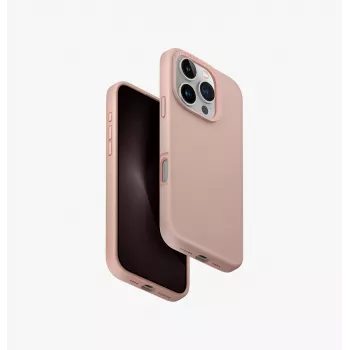 UNIQ Lino Hue iPhone 16 Pro 6,3 inch Magclick töltőtok Blush Pink