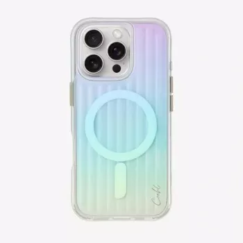 UNIQ Coehl Linear mágneses töltős tok iPhone 16 Pro 6,3 inch Opal/Iridescent