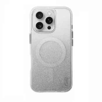 UNIQ Coehl Lumino iPhone 16 Pro 6,3 inch mágneses töltős tok Sparkling Silver