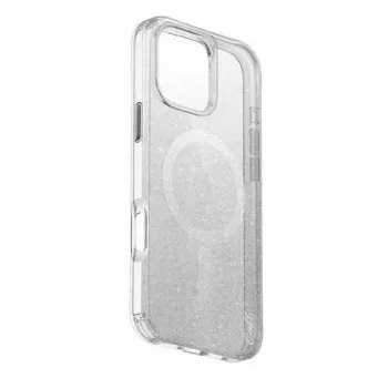 UNIQ Coehl Lumino iPhone 16 Pro 6,3 inch mágneses töltős tok Sparkling Silver