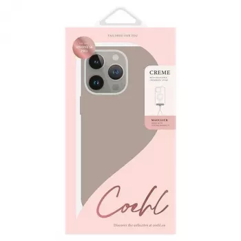 UNIQ Coehl Creme tok iPhone 16 Pro 6,3 inch mágneses töltéssel, taupe szürke