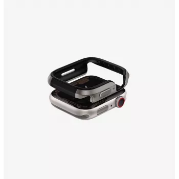 UNIQ Valencia bumper tok Apple Watch Series 46mm-hez, titán ezüst