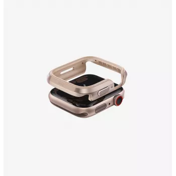 UNIQ Valencia bumper tok Apple Watch Series 46mm-hez, titán ezüst