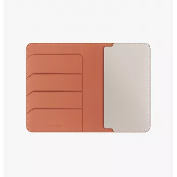 UNIQ Belmont RFID-blokkoló útlevéltok Terracotta Ivory