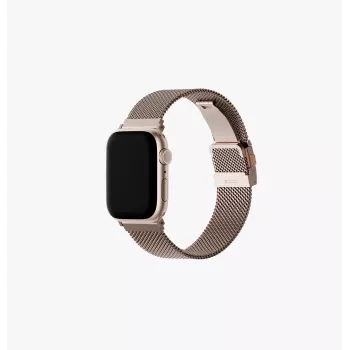 UNIQ Dante Pro nemesacél szemes szíj Apple Watch 49/46/45/44mm-hez – metál rózsaszín