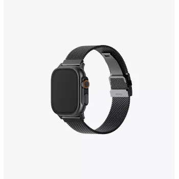 UNIQ Dante Pro nemesacél szemes szíj Apple Watch 49/46/45/44mm-hez – metál rózsaszín