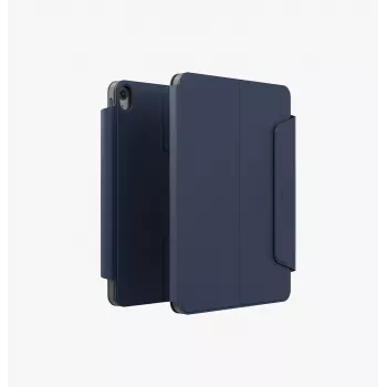 UNIQ Rovus Snapmount mágneses 360 fokban forgó, levehető tok iPad 11 A16 (2025) / iPad 10.9 10. generáció (2022) készülékhez, tengerészkék