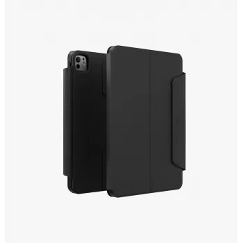 UNIQ Rovus Snapmount mágneses 360 fokban forgó, levehető tok iPad Pro 13 M4 2024 / M5 2025 készülékhez, fekete