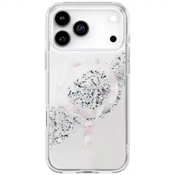 UNIQ Coehl Crystelle tok Apple iPhone 17 Pro Max készülékhez, mágneses töltés, ezüst