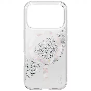 UNIQ Coehl Crystelle tok Apple iPhone 17 Pro Max készülékhez, mágneses töltés, ezüst