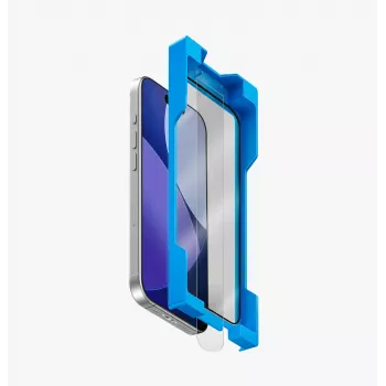 UNIQ Optix Exofit Vividdo edzettüveg kijelzővédő iPhone 17 Pro Max készülékhez, felhelyezővel