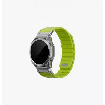 UNIQ Fluo Smart-Fit szilikon szíj Garmin 22mm - lime zöld