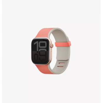 UNIQ Revix IV prémium kétoldalas mágneses szíj Apple Watch 49/46/45/44mm Edition rózsaszín-bézs