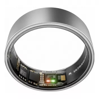 ULTRAHUMAN Ring Air – okosgyűrű nőknek és férfiaknak – alvás- és fitneszkövető wearable – pulzusszám – okosgyűrű nyers titán 11-es méret