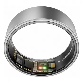 ULTRAHUMAN Ring Air – okosgyűrű nőknek és férfiaknak – alvás- és fitneszkövető wearable – pulzusszám – okosgyűrű Raw Titanium 10-es méret