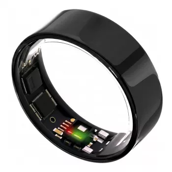ULTRAHUMAN Ring Air – okosgyűrű nőknek és férfiaknak – alvás- és fitneszkövető viselhető eszköz – pulzusszám – okosgyűrű Aster Black 13-as méret