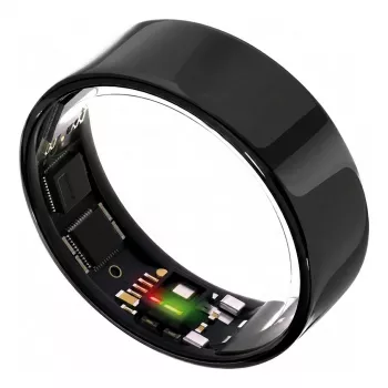 ULTRAHUMAN Ring Air – okosgyűrű nőknek és férfiaknak – alvás- és fitneszkövető wearable – pulzusszám – okosgyűrű aster black 11-es méret