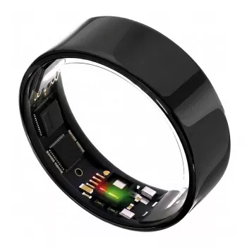 ULTRAHUMAN Ring Air – okosgyűrű nőknek és férfiaknak – alvás- és fitneszkövető viselhető eszköz – pulzusszám – okosgyűrű Aster Black 10-es méret