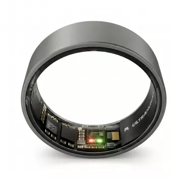 ULTRAHUMAN Ring Air – okosgyűrű nőknek és férfiaknak – alvás- és fitneszkövető wearable – pulzusszám – okosgyűrű matt szürke 8-as méret