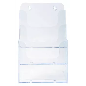 Exacompta A5 prospektustartó, 3 rekesz, polisztirol, 154 x 181 x 280 mm (75158D)
