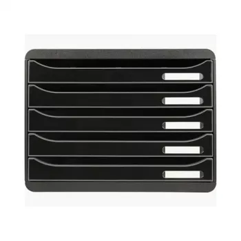 Exacompta BIG-BOX PLUS HORIZON fiókos doboz DIN A4 fekvő, 355 x 270 x 271 mm, fekete (308714D)